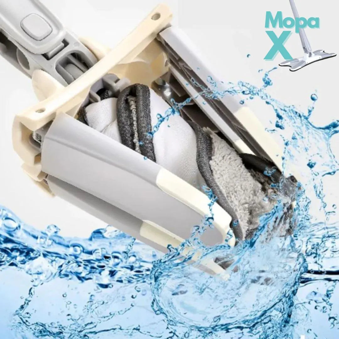 MOPA X™ - La mopa autoescurrible que piensa por ti: Limpia en la mitad del tiempo y dedica más a lo que realmente importa, TU FAMILIA.
