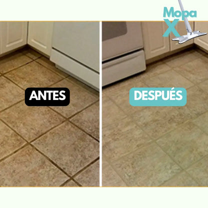 MOPA X™ - La mopa autoescurrible que piensa por ti: Limpia en la mitad del tiempo y dedica más a lo que realmente importa, TU FAMILIA.