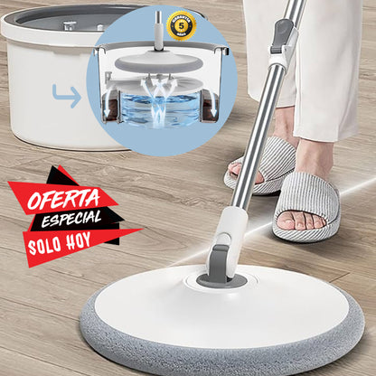 VIDAMOP™ - La primera mopa con un cubo que separa el agua sucia del agua limpia. (Limpia tu casa con un solo cubo de agua y gana más tiempo con tu familia)