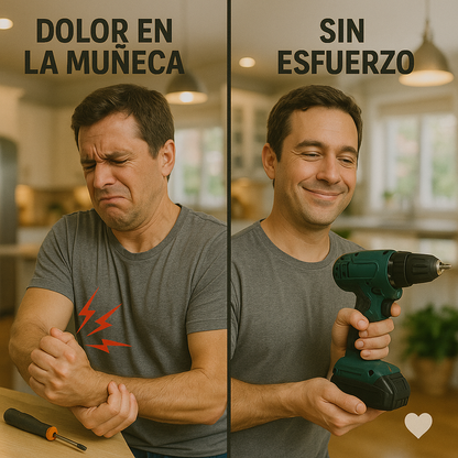 DrillCore 2x™ - El primer taladro inalámbrico con autonomía para taladrar un estadio entero. Incluye 2 baterías y maletín con complementos. (+Envío GRATIS).