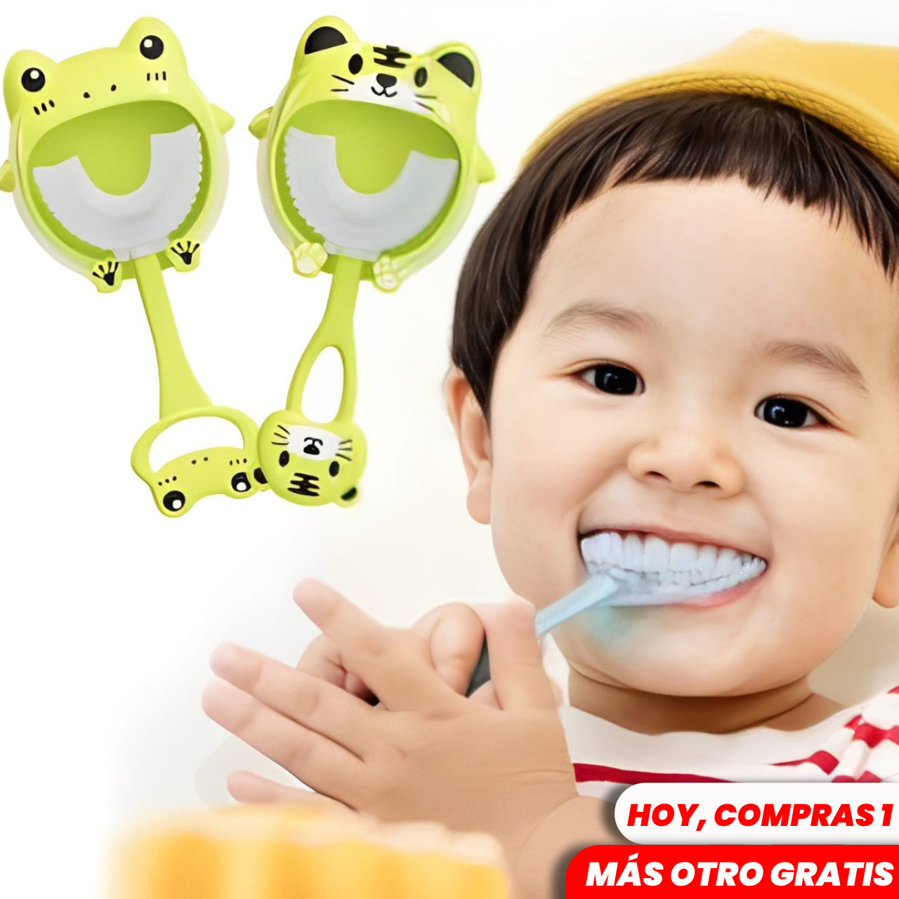 1 + 1 GRATIS | 360 KIDS™ - La forma divertida y eficaz de limpiar los dientes de tus pequeños. (Diseño mejorado, más atractivo para ellos). 5