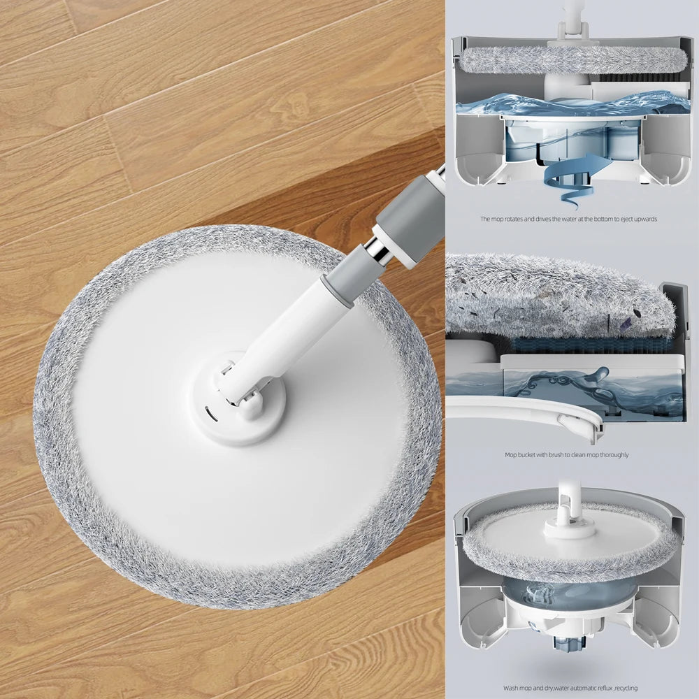 VIDAMOP™ - La primera mopa con un cubo que separa el agua sucia del agua limpia. (Limpia tu casa con un solo cubo de agua y gana más tiempo con tu familia)