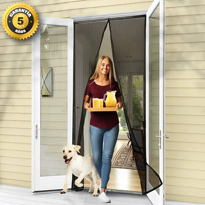 2 x MagneticPRO ORIGINAL™ - La novedosa mosquitera magnética de cierre automático (Tamaño UNIVERSAL 1m x 2m, apto para cualquier superficie)